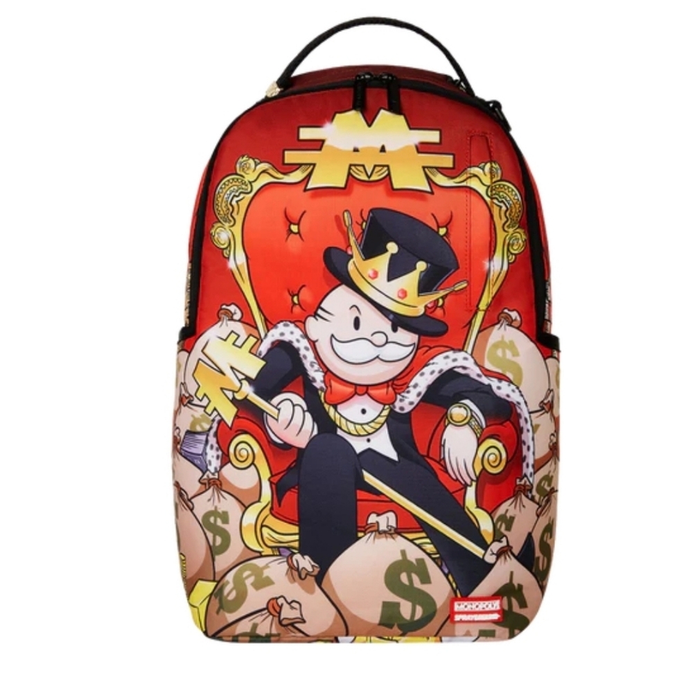 SPRAYGROUND MONOPOLY GOLD EMPIRE THRONE BACKPACK